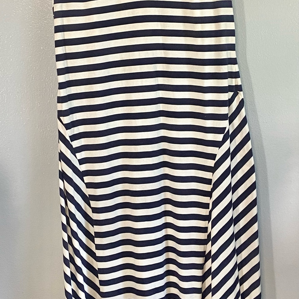 Ralph Lauren Navy and White‎ Striped Maxi Dress - Picture 2 of 3